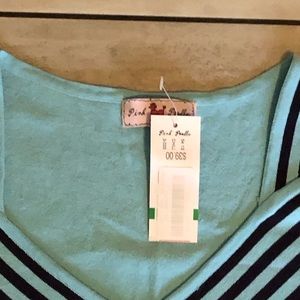 Aqua and Blue Tan Top